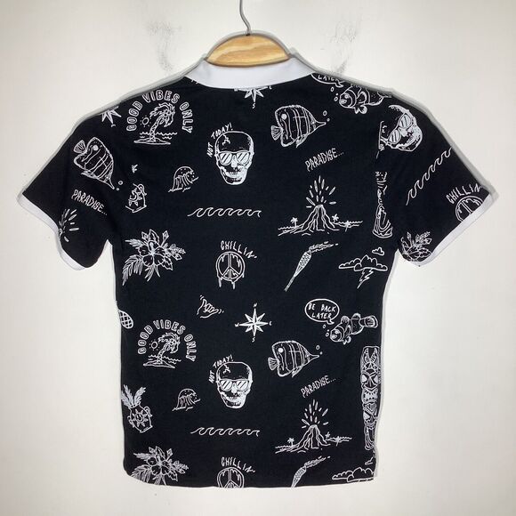 Rue21 Mens Short Sleeve Polo Black Size XXL - Picture 3 of 6